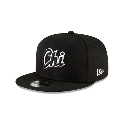 Chicago White Sox Gorra | New Era MLB Ligature 9fifty Snapback Cap Mexico - Negros